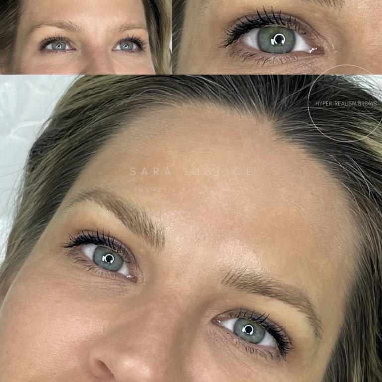 before and after Hyper-Realism Brows treatment