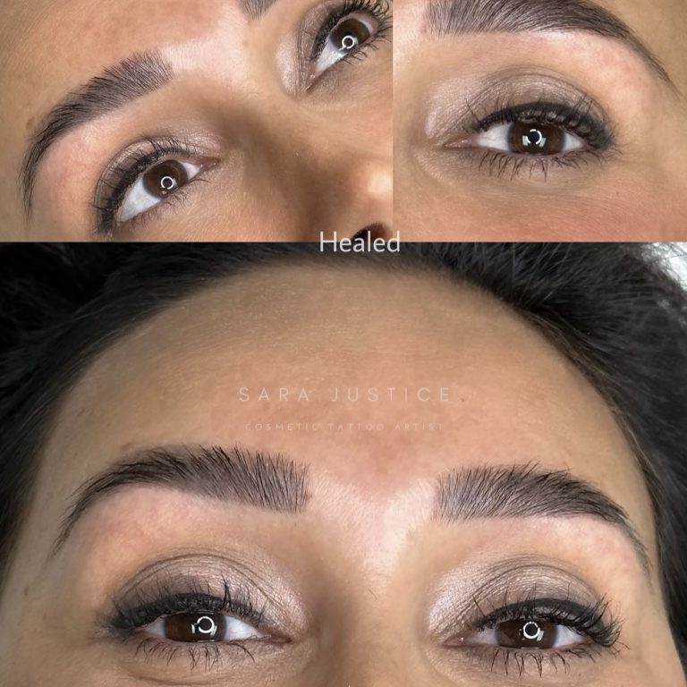 before and after Hyper-Realism Brows treatment