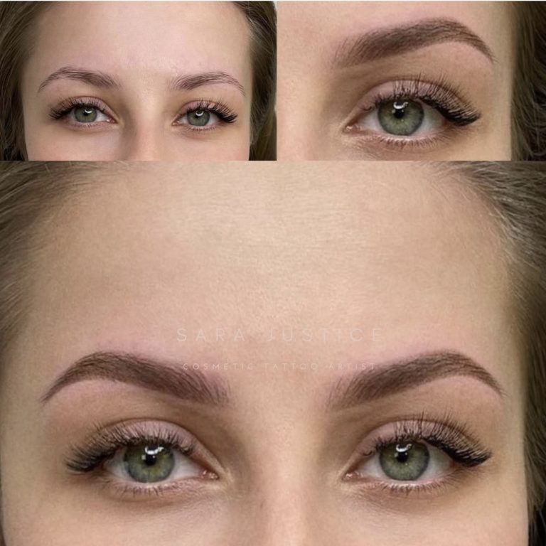 before and after Hyper-Realism Brows treatment